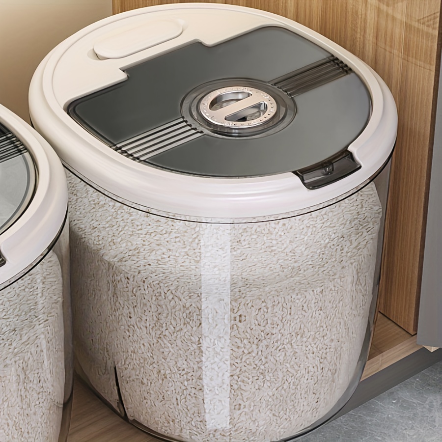 Dispensador de Arroz Hermético con Gran Capacidad y Tecnología Antihumedad