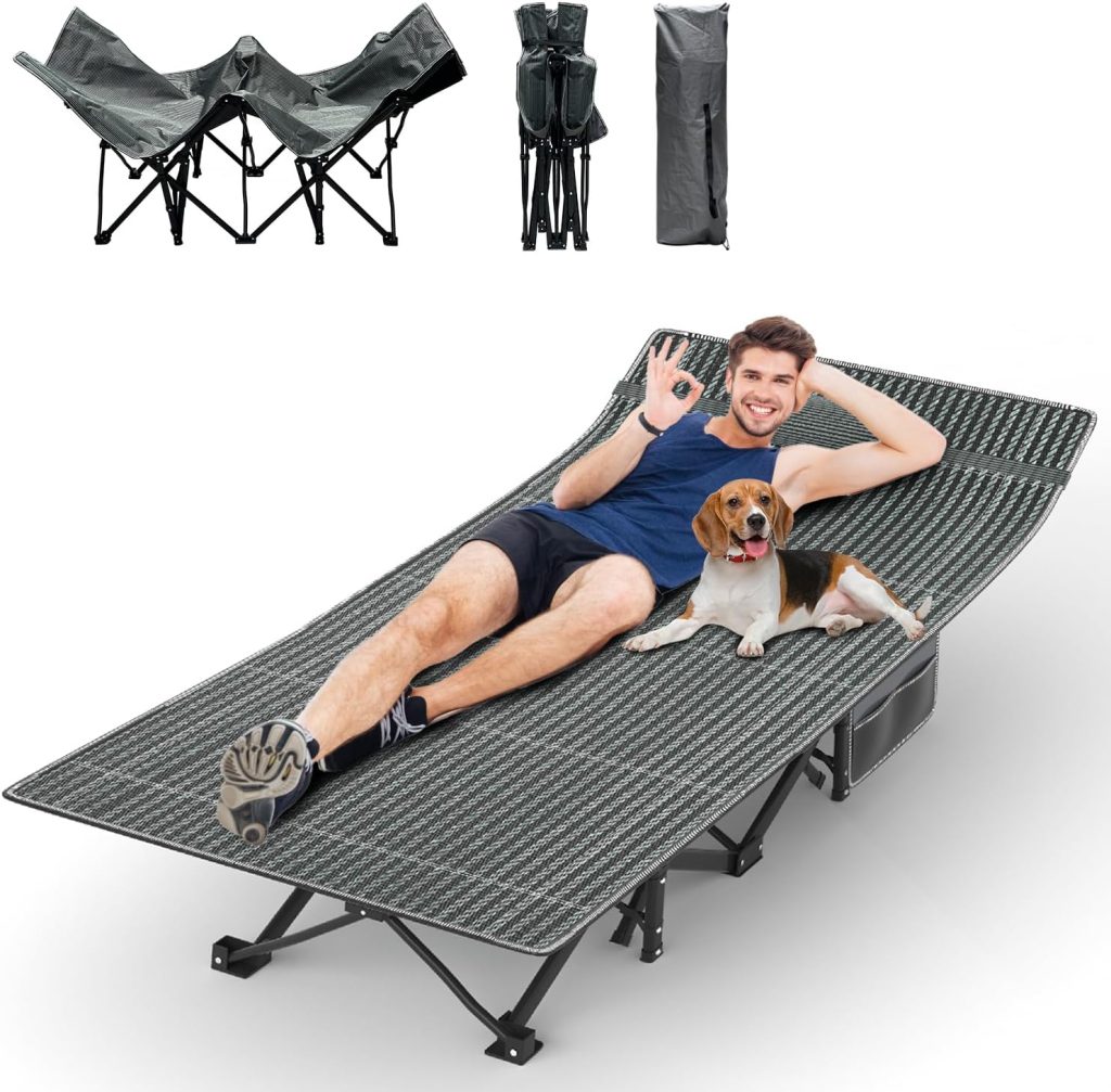 Cama de campamento plegable IKARE Oversized: una solución práctica para dormir cómodo en exteriores y invitados