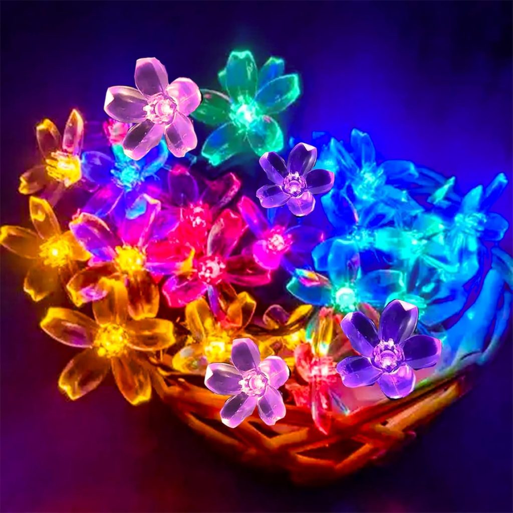 Battery Operated and USB Plug-in Fairy Flower String Lights, 10ft 30 LED Cherry Blossom — Detalles, precio y dónde comprar