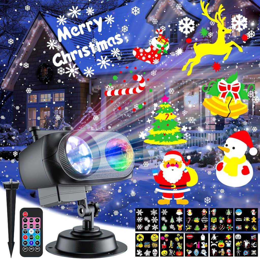 Samyoung Christmas Projector Lights Outdoor con 12 diapositivas y 10 colores – Detalles, precio y dónde comprar